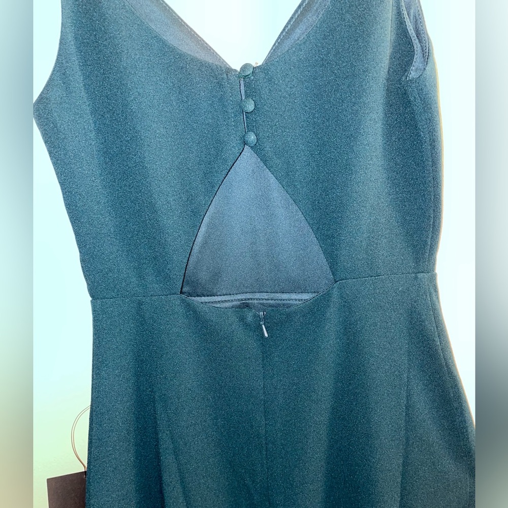 Lulus Moments Of Bliss Forest Green Backless Mermaid Maxi Dress - Picture 4 of 12